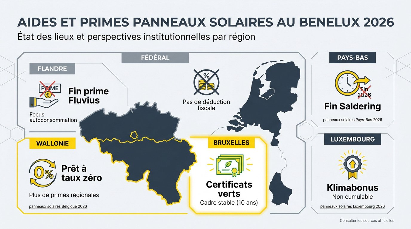 Installatie van zonnepanelen op een dak in de Benelux in 2026