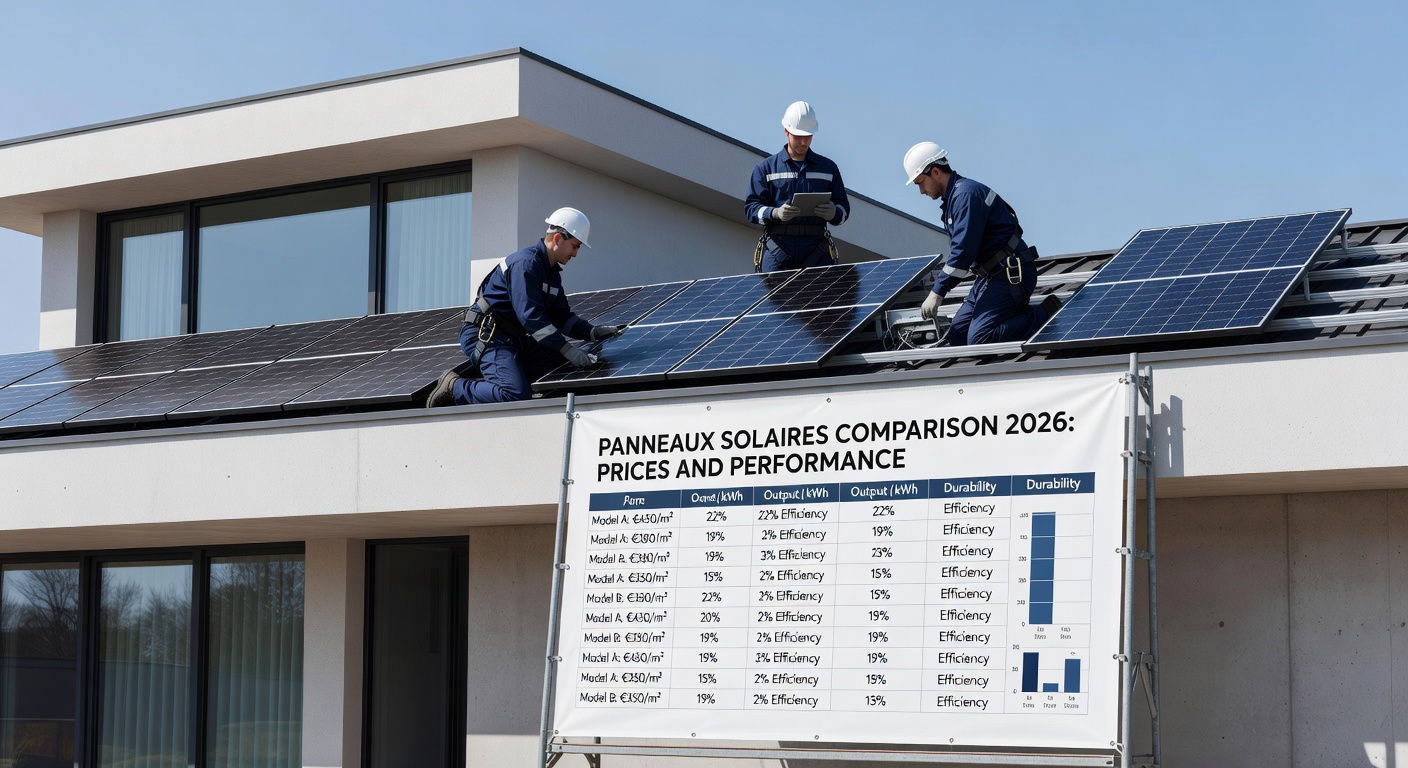 panneaux solaires comparison 2026: prices and performance