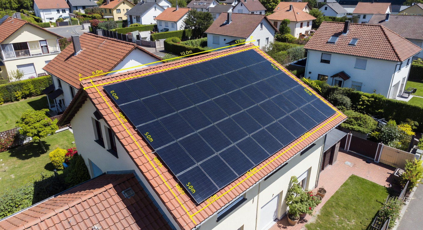 Installatioun vu Solarpanneauen op engem Haus vun 100m² a Belsch